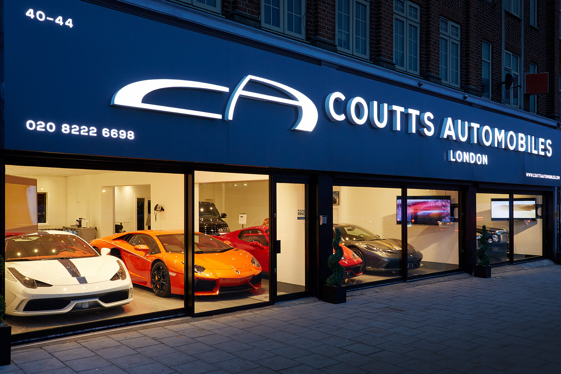 Coutts Automobiles Showroom Signage