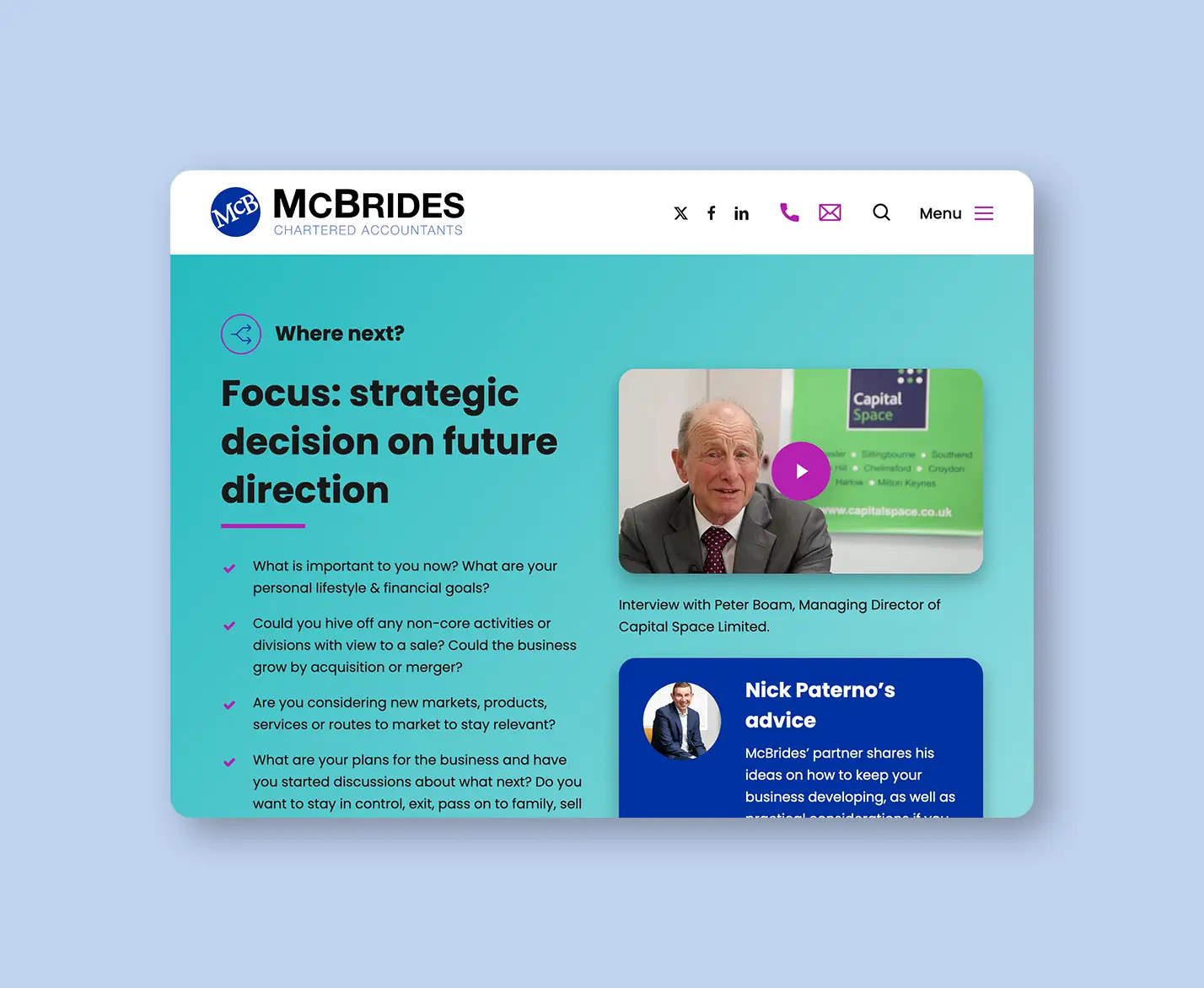 McBrides Website Tablet